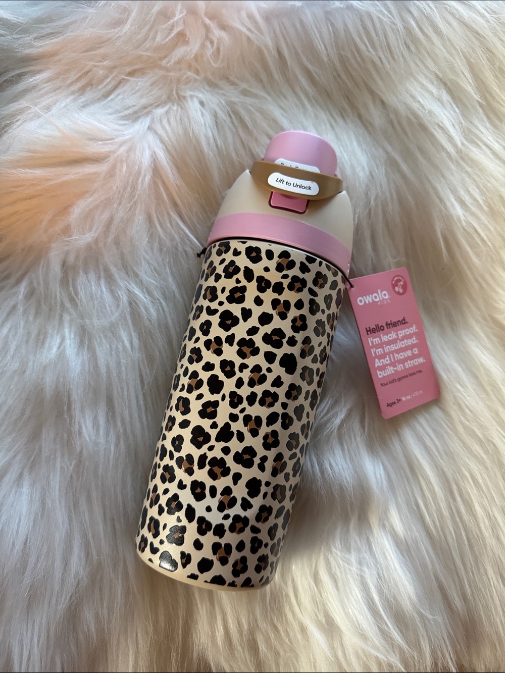 Owala x cat & jack leopard- wild one 16oz